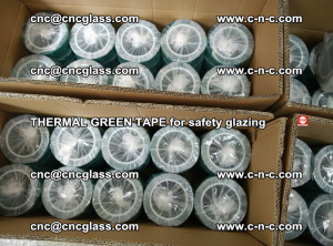 PET GREEN TAPE for EVALAM EVASAFE COOLSAFE EVAFORCE safety glazing (101)