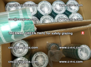 PET GREEN TAPE for EVALAM EVASAFE COOLSAFE EVAFORCE safety glazing (73)